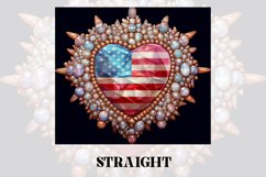 3D Jewels and crystals Tumbler Wrap | 3D Patriotic Tumbler Product Image 2