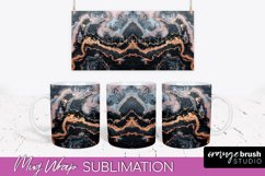 Marble Mug Wrap - 3D Marble Texture Mug Sublimation Design Product Image 1