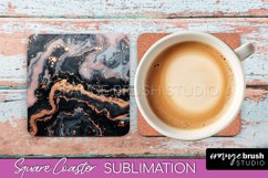 Marble Texture Square Coaster Sublimation - Marble Coaster Product Image 1