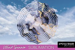 Marble Wind Spinner - Marble Texture Spinner Sublimation Product Image 1