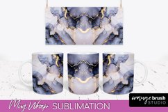 Marble Mug Wrap - 3D Marble Texture Mug Sublimation Design Product Image 1