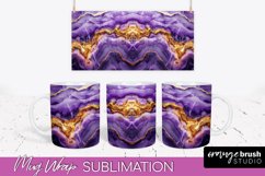 Marble Mug Wrap - 3D Marble Texture Mug Sublimation Design Product Image 1