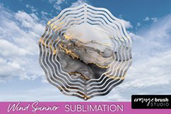 Marble Wind Spinner - Marble Texture Spinner Sublimation Product Image 1