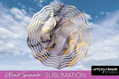 Marble Wind Spinner - Marble Texture Spinner Sublimation Product Image 1