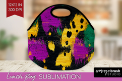 Mardi Gras Lunch Bag - Carnival Lunch Bug PNG Sublimation Product Image 1