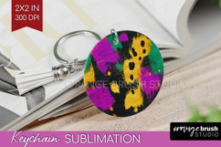 Mardi Gras Keychain PNG - Carnival Keychain Sublimation Product Image 1
