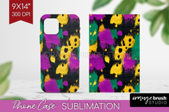 Mardi Gras Phone Case PNG - Carnival Case PNG Sublimation Product Image 1