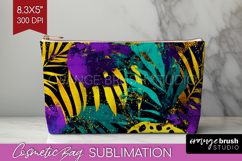 Mardi Gras Cosmetic Bag - Carnival Makeup Bag PNG Product Image 1