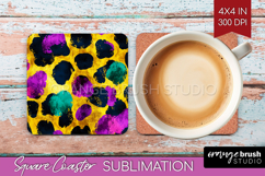 Mardi Gras Square Coaster - Carnival Coaster PNG Sublimation Product Image 1