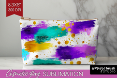 Mardi Gras Cosmetic Bag - Carnival Makeup Bag PNG Product Image 1