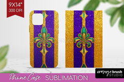 Mardi Gras Phone Case PNG - Carnival Case PNG Sublimation Product Image 1
