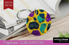 Mardi Gras Keychain PNG - Carnival Keychain Sublimation Product Image 1