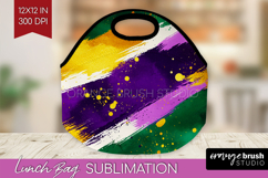 Mardi Gras Lunch Bag - Carnival Lunch Bug PNG Sublimation Product Image 1