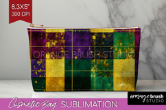 Mardi Gras Cosmetic Bag - Carnival Makeup Bag PNG Product Image 1