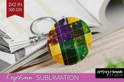 Mardi Gras Keychain PNG - Carnival Keychain Sublimation Product Image 1