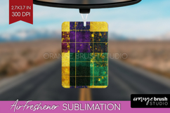 Mardi Gras Air Freshener PNG - Carnival PNG Sublimation Product Image 1
