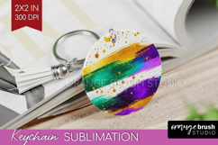 Mardi Gras Keychain PNG - Carnival Keychain Sublimation Product Image 1