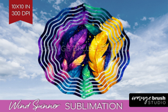 Mardi Gras Wind Spinner Sublimation PNG - Carnival Round Product Image 1