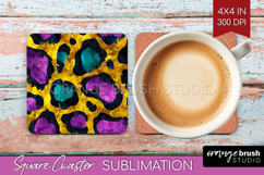 Mardi Gras Square Coaster - Carnival Coaster PNG Sublimation Product Image 1