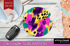 Mardi Gras Car Coaster - Carnival Coaster PNG Sublimation Product Image 1