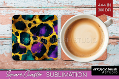 Mardi Gras Square Coaster - Carnival Coaster PNG Sublimation Product Image 1
