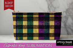 Mardi Gras Cosmetic Bag - Carnival Makeup Bag PNG Product Image 1