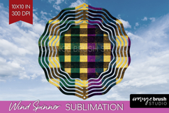 Mardi Gras Wind Spinner Sublimation PNG - Carnival Round Product Image 1