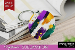 Mardi Gras Keychain PNG - Carnival Keychain Sublimation Product Image 1