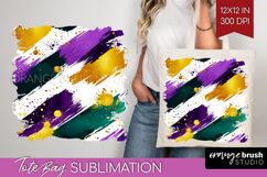 Mardi Gras Tote Bag - Carnival Tote Bag PNG Sublimation Product Image 1