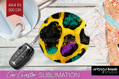 Mardi Gras Car Coaster - Carnival Coaster PNG Sublimation Product Image 1