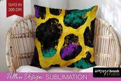 Mardi Gras Pillow Sublimation - Carnival Pillow Cover PNG Product Image 1
