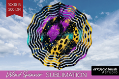 Mardi Gras Wind Spinner Sublimation PNG - Carnival Round Product Image 1
