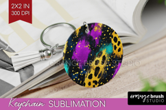 Mardi Gras Keychain PNG - Carnival Keychain Sublimation Product Image 1