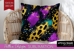 Mardi Gras Pillow Sublimation - Carnival Pillow Cover PNG Product Image 1