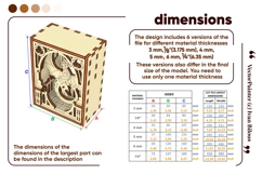 Dragon Fantasy Diorama - SVG Laser Cut Project, Digital File Product Image 7
