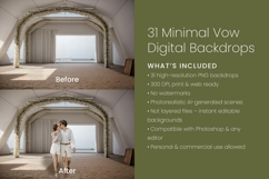 31 Minimal Vow Digital Backdrops Product Image 3