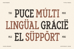 Mortberg - Rough Vintage Hand Drawn Slab Serif Product Image 3