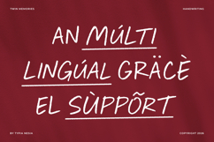 Twin Memories - Casual Handwritten Marker / Pen Font Product Image 3