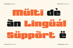 Homay - Bold Modern Expanded Retro Font Product Image 3