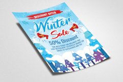 Winter Sale Offer Flyer Template Product Image 2
