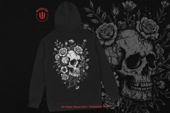 10 Bundle Dark Art Floral Death Skull Flower Head Skeleton Product Image 4