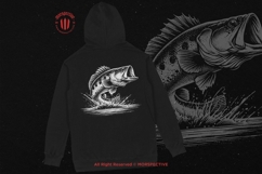 10 Bundle Dark Art Peacock Fishing Bass Jumping Fish Tattoo Product Image 4