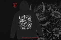 10 Bundle Dark Art Oni Mask Floral Rose Japanese Demon Devil Product Image 4
