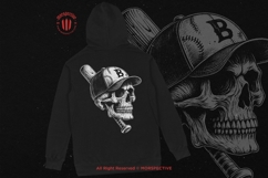 10 Bundle Dark Art Skull Bat Baseball Club Ball Sport Hat Product Image 4