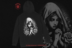 10 Bundle Dark Art Skull Sad Mother Marry Praying Rose Women Product Image 4