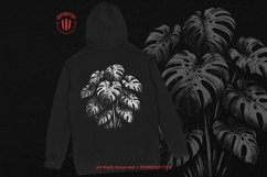 10 Bundle Dark Art Monstera Plant Leaf Aesthetic Decor Product Image 4