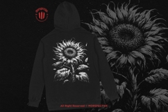 10 Bundle Dark Art Sun Flower Botanical Sunflower Floral Product Image 4