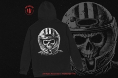 10 Bundle Dark Art Skull Rider with Helmet Vintage Skeleton Product Image 4