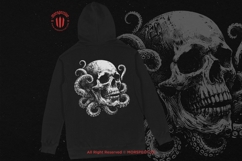 10 Bundle Dark Art Skull Octopus Demon Devil Head Kraken Product Image 4