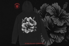 10 Bundle Dark Art Hibiscus Flower Wild Tropical Floral Product Image 4